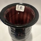 Antique Amethyst Hand Blown Vase Votive Holder  4   