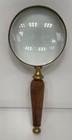 Vintage Antique Brass And Teak Nautical Heavy Magnifying Glass Collectible 9 75 