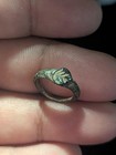 Ancient Bronze Ring Genuine Roman Byzantine Ornamented Collectible Dark Patina