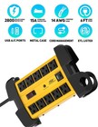 Heavy Duty Power Strip 10 Outlet 2 Usb 2800j Surge Protector 6ft 14awg Etl Liste