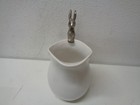 Vintage Bunny Rabbit Aluminum Ironstone Pitcher Arthur Court  