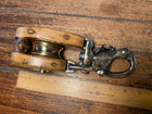Vintage Refurbished Merriman 8  Snatch Block 2 1 8  Sheave  5 8  Line Size 3 
