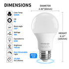 6 12 24pack 9w A19 Led Light Bulb  60w 5000k Daylight White Non-dimmable Bulbs