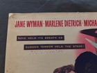 Jane Wyman Marlene Dietrich Hitchcock Stage Fright Rare Orig Title Lobby Card
