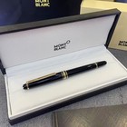 Montblanc Gold Finish Meisterstuck Classique Luxury Rollerball Pen 163 - New