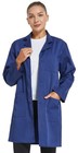 Women s Medical Lab Coat - Long Sleeve  Button Front  3 Pockets  Machine Washabl