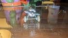 Vintage Slush Metal Toy Silver Airplane W  Tin Wings Plane Excellent Condition