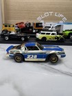     very Nice Rare Vintage Tyco Hp7 Slot Car Chevy Camaro Z28 Gold Chrome Blue