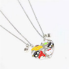 Bff Friendship Heart Necklace Set Silver Colored Hello Kitty And Friends New