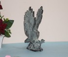 7 5   Inch Eagle Sculpture Brass Falcon Bird Statue Tabletop Showpiece Dec Hk372