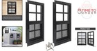 Shed Windows Fiberglass Screen Tempered Glass 2 Pack Small Sliding Ventilation