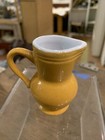 Vintage Miniature French Pottery  Vase Pitcher Yellow