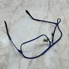 Vintage Aviator Blue Metal Wraparound Sunglasses Eyeglasses Frames Td5g1-10