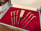 Vintage Japanese Silver Sweet Pick Set Of 7 In Original Box 1960 s Unused Gift
