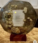 Wedding Bouquet Resin Letter    your Initial    Floral Wedding Bouquet See Descrp