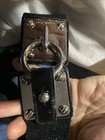 Michael Kors Belt Circle Black Stretch Siver Buckle Round