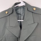 Vintage Us Army Green Dress Coat Jacket 37r Derossi   Son Mens Blazer Uniform