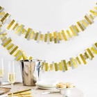 78 Feet 5 Pcs Christmas Party Decorations garland Square Hanging String Backdrop