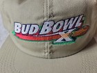 Vintage Bud Bowl 10 Snapback Tan Hat Budweiser Official