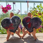 Natural Heart African Bloodstone Tumbled Healing Pocket Palm Stone Home Decor