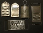 Set Of 5 Vintage Shredders Graters 2   3 In 1    1 All In One      2 Unmarked