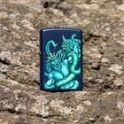 Zippo Navy Matte Sea King Design Windproof Pocket Lighter  239-072560