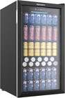 Euhomy Beverage Refrigerator Cooler  126 Can   Glass Door  Shelves  Mini Fridges