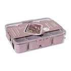 Cwc Rose Snackle Box 8 Compartment Snack Lunch Box Sealed To Go Container New