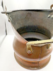 Vintage Copper Scuttle Bucket Ethan Allen Made Israel Brass Handles Collectible