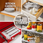 Title  Non Slip Shelf Drawer Liner 12 X 120 White Grip Roll Cut To Fit Cabin