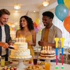 6 Pcs Plastic Collapsible Stadium Horns  Air Horns Noisemaker   