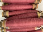Wrapped Quills  ---all Mauve--  Bobbins  Spools  Threaded  Textile  Lot Of 30