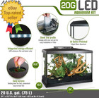 Aquarium Kit   20 Gallon Fish Tank  Led
