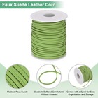 2-pack 100 Yards 2 6mm Faux Suede Leather Cord  green Fruit Green  Dark Green 