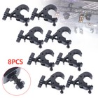 8pcs 330lbs Heavy Duty Stage Lighting Clamps Dj Light Truss Clamp Set Black