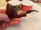 Estate Pipe Knute Of Denmark box   Glove made In Denmark  used