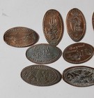 Elongated Smashed Souvenir Penny Lot     Sea World Six Flags Universal Studios Etc