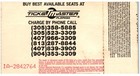 Cypress Hill Concert Ticket Stub October 17 1993 Orlando Florida