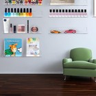 8 Pack Wall Mounted Shelf clear Acrylic Nail Polish Organizer Display  Wall Rack