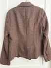 Talbots Brown   White Tweed Blazer     Size 12  Classic And Timeless