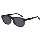 Sojos Retro Vintage Polarized Sunglasses For Women Men  Large  Black grey