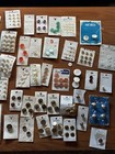 Large Lot Of Vintage Buttons - Most New On Cards