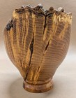 Handmade Mulberry Burl Wood Bowl Live Edge Unique Art Sculpture
