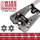 Battery Cable Lug Crimping Tool Kit For Awg 10-1 0  Electrical Lug Crimper With