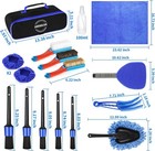 17pcs Car Interior Detailing Kit With Windshield Cleaning Tool  Detailing Brush 