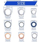 150pcs Oil Drain Plug Gasket Assortment oil Crush Washer Seals Kit automotive 