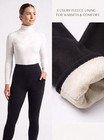 Women Winter Warm Sherpa Fleece Lined Black Leggings Thick Thermal Pants