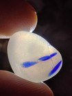 Pretty  Large Blue   Opalescent Layered Multi - Real Davenport Beach Sea Glass