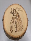 Xena Warrior Princess Wood Burned Xena And Chakram  1999 Art Photo