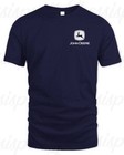 John Deere Men s Short-sleeved Shirt Tractor Farmer Clothing Size S-2xl
